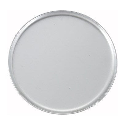 Winco Food Service Supplies Each Winco APZC-13 Coupe Style Aluminium Pizza Tray 13 Inch Diameter | Denson CFE
