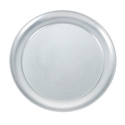 Winco Food Service Supplies Each Winco APZT-7 7 Inch Wide Rim Aluminum Pizza Tray | Denson CFE