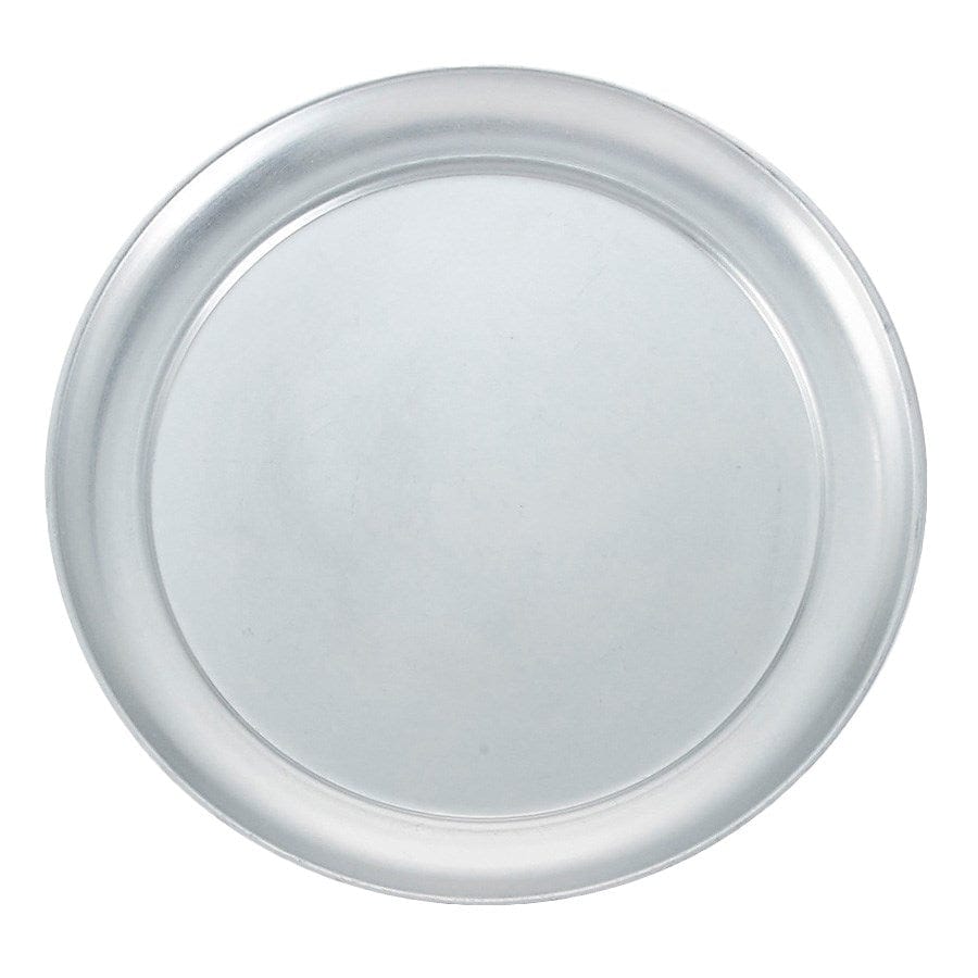 Winco Food Service Supplies Each Winco APZT-9 9 Inch Wide Rim Aluminium Pizza Tray | Denson CFE