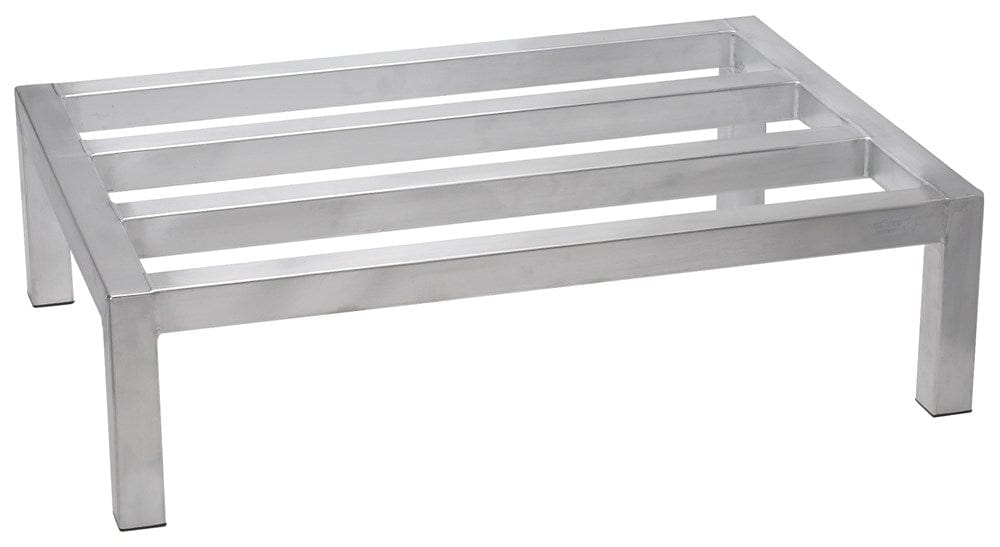 Winco Food Service Supplies Each Winco ASDR-1436 Aluminium Dunnage Rack 14 inches x 36 inches x 8 inches | Denson CFE