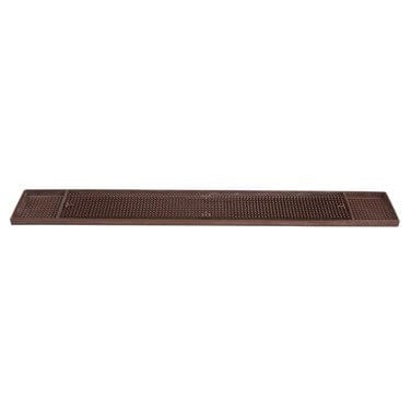 Winco Food Service Supplies Each Winco BM-327B Bar Mat Brown Rubber 27 Inch x 3.25 Inch | Denson CFE