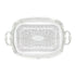 Winco Food Service Supplies Each Winco CMT-1912 Rectangular Chrome Serving Tray with Handles for Elegant Food Presentations | Denson CFE
