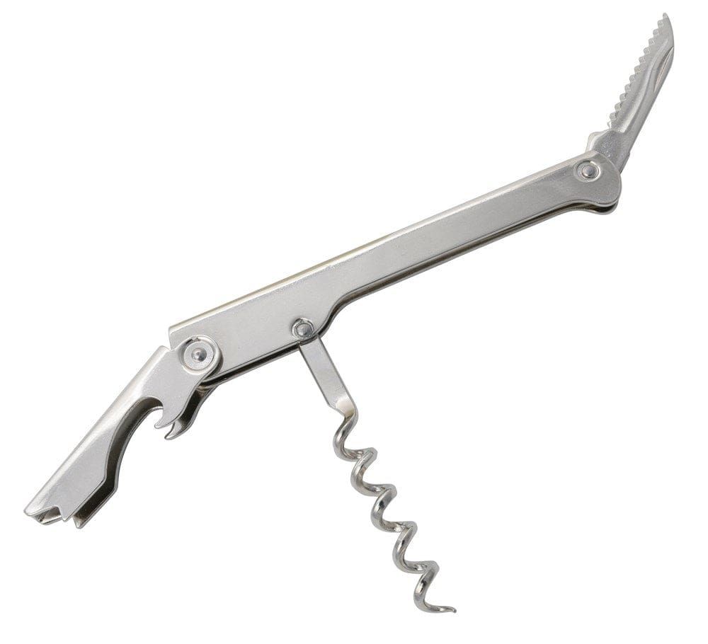 Winco Food Service Supplies Each Winco CO-511 Italian-Made Waiters Corkscrew with Foil Knife