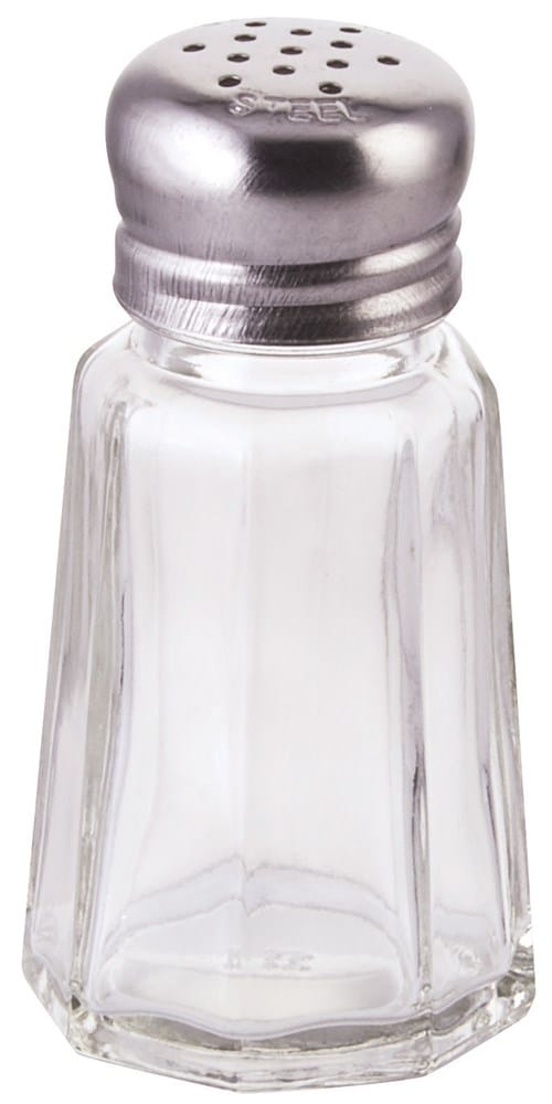 Winco Food Service Supplies Each Winco G-105 Glass Paneled Shaker 1 Ounce with Mushroom Top | Denson CFE