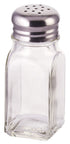 Winco Food Service Supplies Each Winco G-109 Salt and Pepper Shaker - 2 oz, Glass with Stainless Steel Mushroom Top | Denson CFE