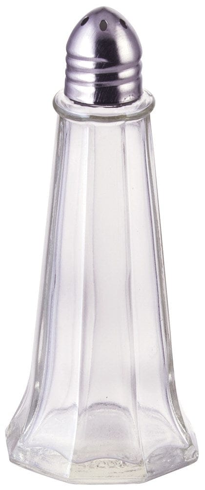 Winco Food Service Supplies Each Winco G-110 Tower Glass Shaker with Chrome Top 1 Ounce | Denson CFE