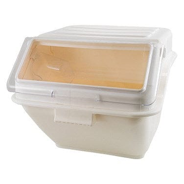 Winco Food Service Supplies Each Winco IB-10S 10 Gallon Shelf Ingredient Bin with Polycarbonate Lid and Scoop | Denson CFE
