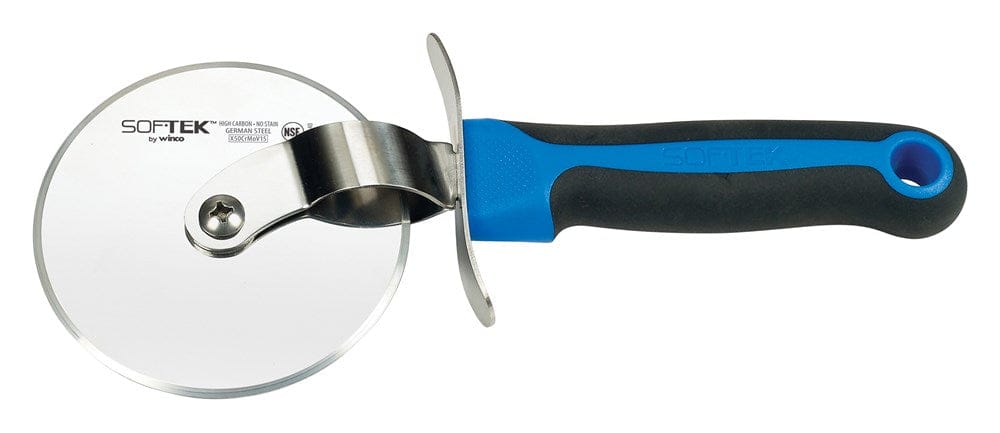 Winco Food Service Supplies Each Winco KSTK-40 SofTek Large Pizza Cutter with 4 Inch Wheel Blade NSF Certified | Denson CFE