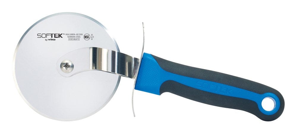 Winco Food Service Supplies Each Winco KSTK-40 SofTek Large Pizza Cutter with 4 Inch Wheel Blade NSF Certified | Denson CFE