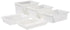 Winco Food Service Supplies Each Winco PFFW-12 Food Storage Box 18 x 26 x 12 White Polypropylene Stackable | Denson CFE