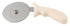 Winco Food Service Supplies Each Winco PPC-4W 4" Pizza Cutter with White Plastic Handle, Stainless Steel | Denson CFE