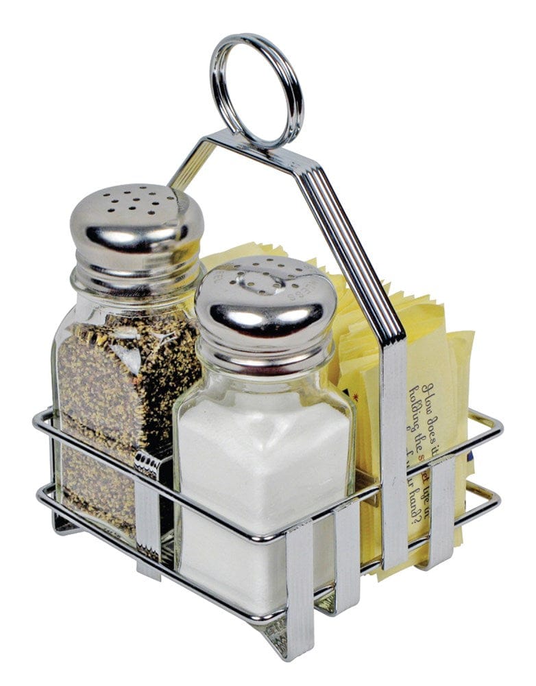 Winco Food Service Supplies Each Winco WH-7 Shaker Packet Holder Chrome Plated Metal | Denson CFE