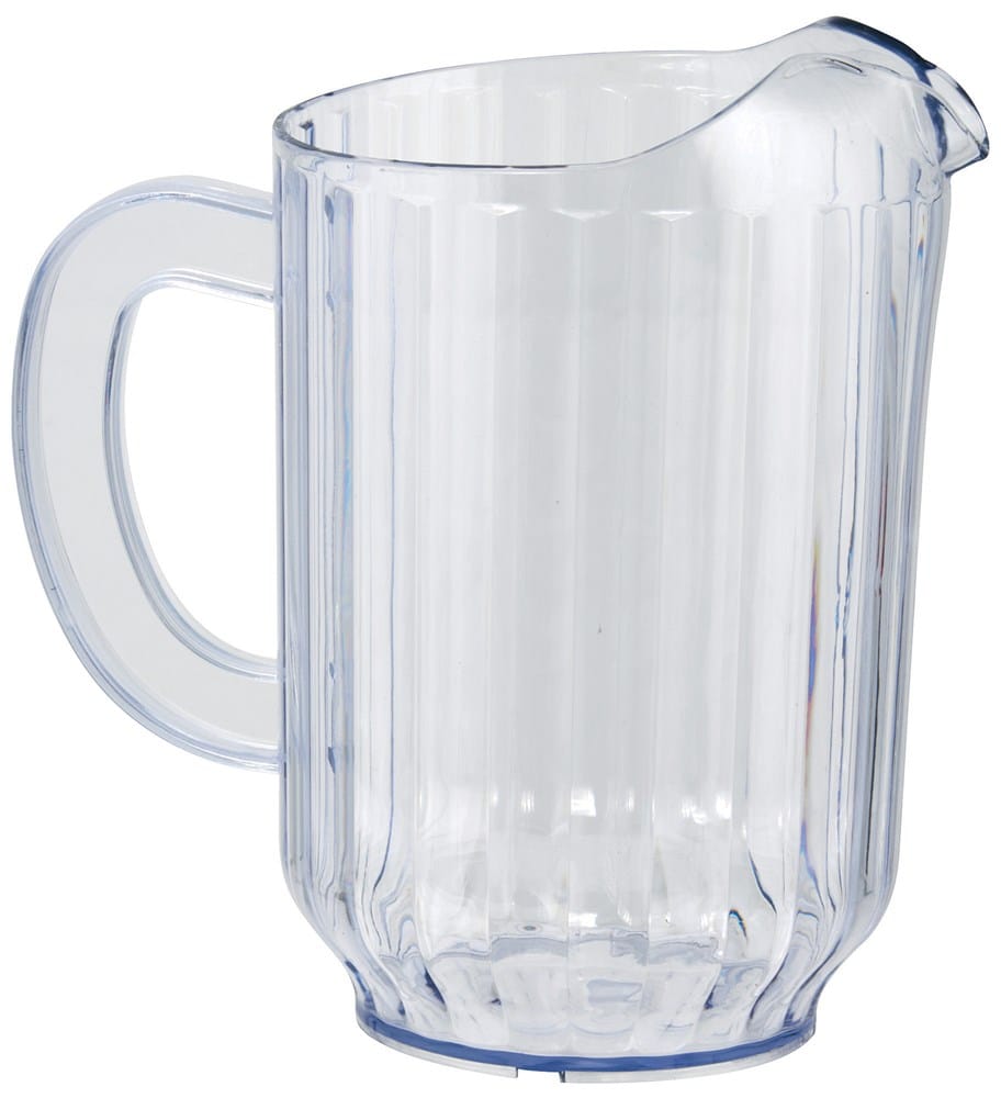 Winco Food Service Supplies Pack of 4 Winco WPS-60 Plastic Pitcher - 60 oz, Clear SAN | Denson CFE