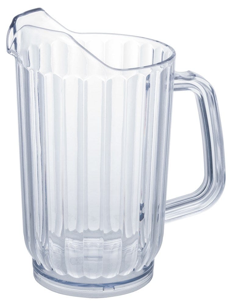 Winco Food Service Supplies Pack Winco WPS-32 32 oz Clear Water Pitcher, BPA-Free SAN Plastic with Handle (4-Pack) | Denson CFE