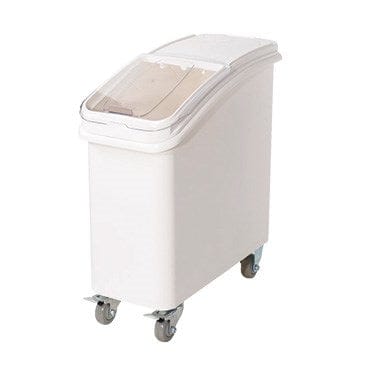 Winco Food Service Supplies Set Winco IB-21 21 Gallon Ingredient Bin with Brake Casters and Scoop | Denson CFE