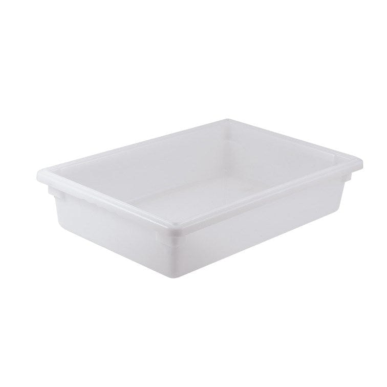 Winco Food Storage Containers Each Winco PFHW6 White Food Storage Box 3.5 Gallon Stackable BPA Free Polypropylene | Denson CFE