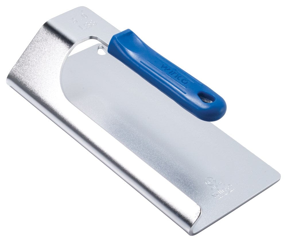 Winco Kitchen Tools Each / Blue Winco SWS-94 Steak Weight, 9-3/4" x 4-3/4", 3LBS, 18/8 SS, Blue Silicon Sleeve, NSF