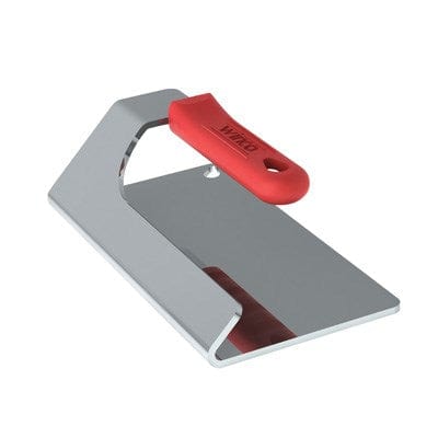 Winco Kitchen Tools Each / Red Winco SWS-74 Steak Weight, 7-1/2" x 4", 2LBS, 18/8 SS, Red Silicon Sleeve, NSF