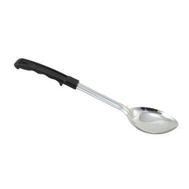 Winco Kitchen Tools Each Winco BHOP-13 13" Solid Basting Spoon, Stop Hook Plastic Hdl, S/S