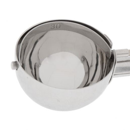 Winco Kitchen Tools Each Winco ISS-30 #30 Round Squeeze Handle Disher Portion Scoop - 1.25 oz.