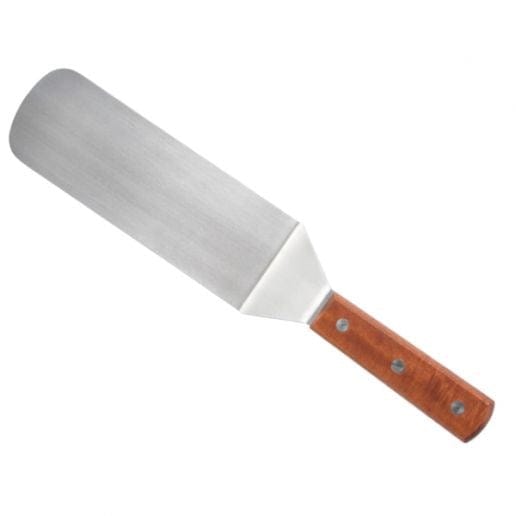Winco Kitchen Tools Each Winco TN249 8 1/4" Blade Solid Flexible Turner with Wood Handle