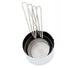 Winco Kitchen Tools Set Winco MCP-4P Stainless Steel 4 Piece Measuring Cup Set with Wire Handles