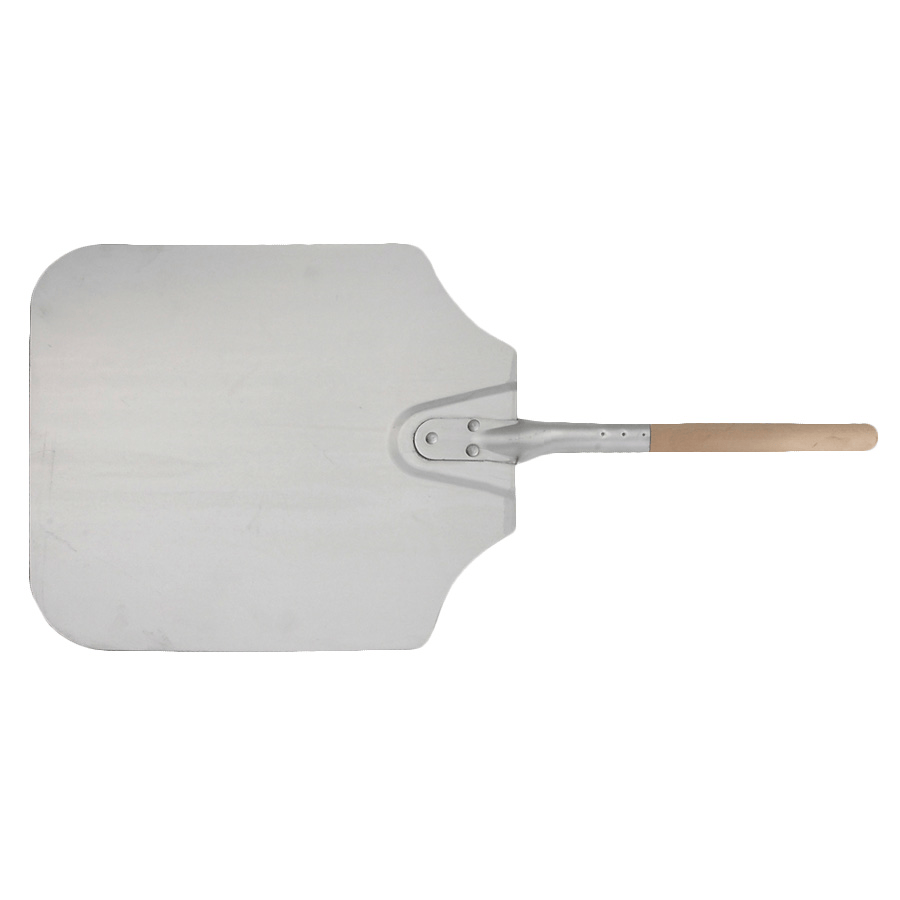 Winco Pizza Oven Tools Each Winco APP-10M 26 Inch Aluminium Pizza Peel with Wooden Handle for Safe Baking | Denson CFE