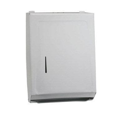 Winco Sanitation & Janitorial Each Winco TD600 Paper Towel Dispenser White Durable Iron Design for High Traffic Areas | Denson CFE