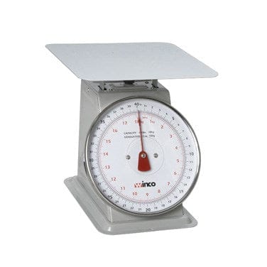 Winco Scales Each Winco SCAL-840 40 Pounds Receiving Scale with 8 Inch Dial | Denson CFE