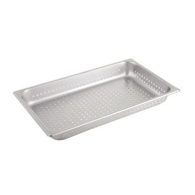 Winco Serving & Display Each Winco SPJH-102PF Full Size Perforated Steam Pan 22 Gauge Stainless Steel 2.5 Inch Deep | Denson CFE