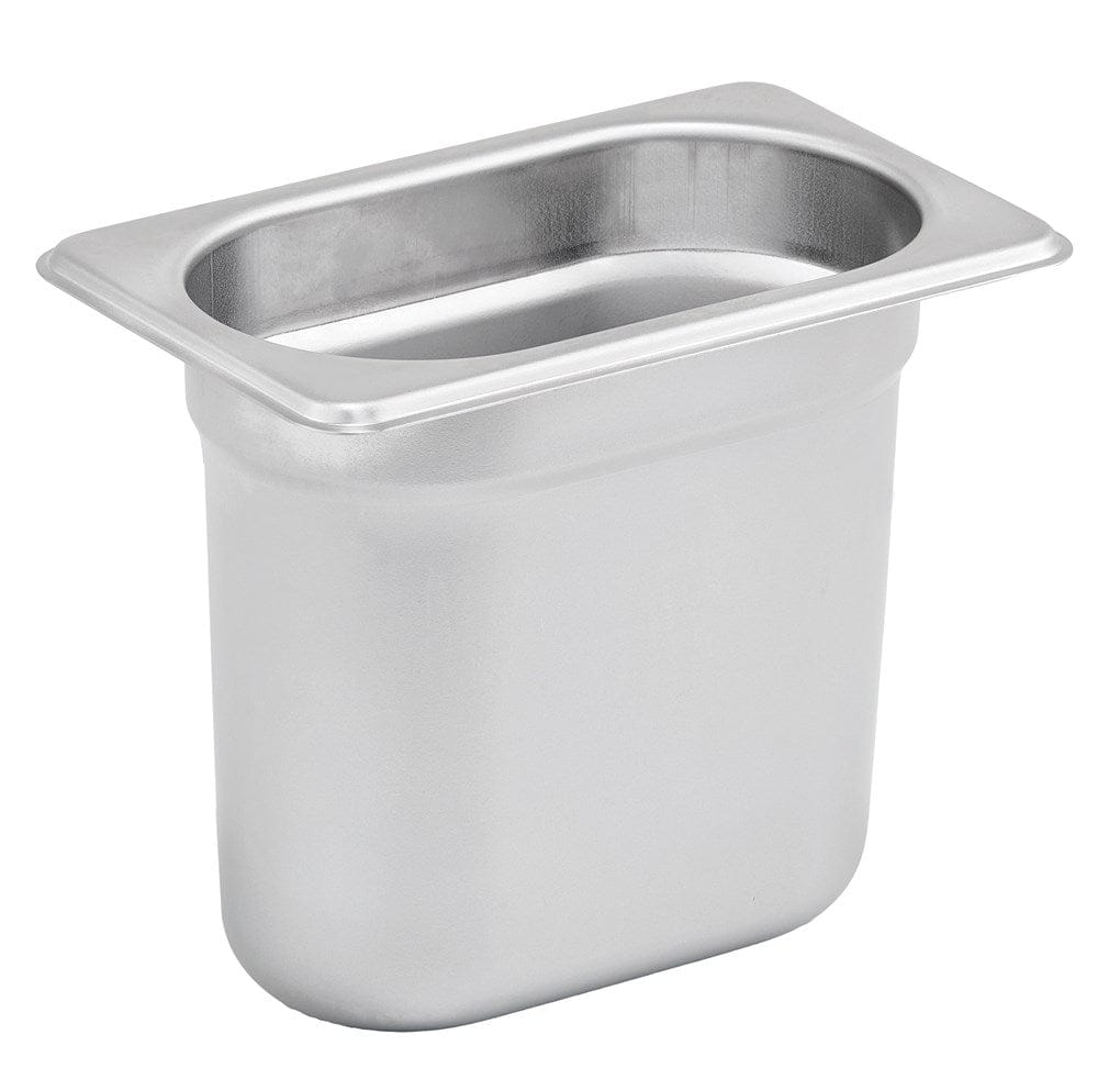 Winco Serving & Display Each Winco SPJH-906GN 1/9 Size Steam Table Pan, 6" Deep | Denson CFE