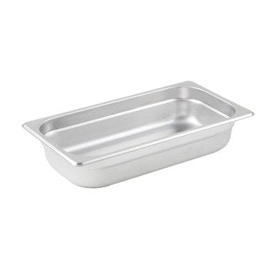 Winco Serving & Display Each Winco SPJL-302 Anti-jam Steam Table Pan 1/3 Size 25 Gauge Stainless Steel | Denson CFE