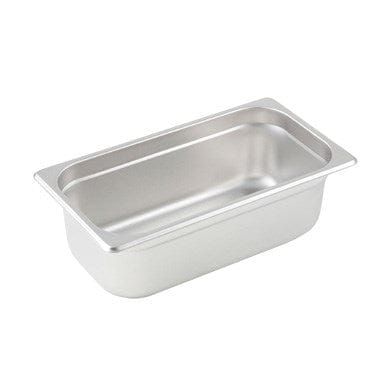 Winco Serving & Display Each Winco SPJL-304 Anti-jam Steam Table Pan 1/3 Size 4 Inch Deep 25 Gauge Stainless Steel | Denson CFE