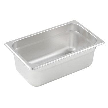 Winco Serving & Display Each Winco SPJL-404 Anti-jam Steam Table Pan 1/4 Size 4 Inch Deep 25 Gauge Stainless Steel | Denson CFE