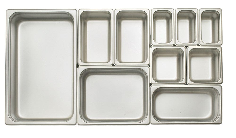 Winco Serving & Display Each Winco SPJP-304 Anti-jam Steam Table Pan 1/3 Size 4 Inch Deep 23 Gauge Stainless Steel | Denson CFE