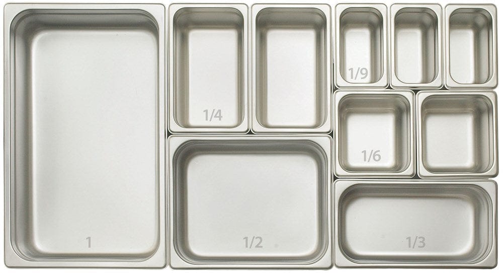 Winco Serving & Display Each Winco SPJP-402 Anti-jam Steam Table Pan 1/4 Size 23 Gauge Stainless Steel | Denson CFE