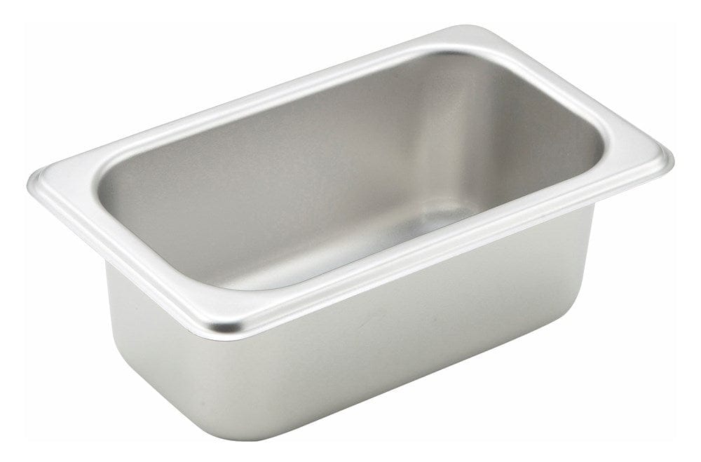 Winco Serving & Display Each Winco SPN2 Straight-sided Steam Pan 1/9 Size 2-1/2 Inch 25 Gauge Stainless Steel | Denson CFE