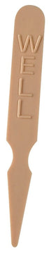 Winco Smallwares Bag Winco PSM-W Tan Plastic Well Done Steak Markers - Bag of 1000 | Denson CFE