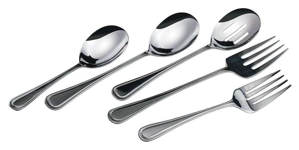 Winco Smallwares Dozen Winco 0030-23 Stainless Steel Solid Serving Spoon 11.5 Inch Shangarila Design | Denson CFE