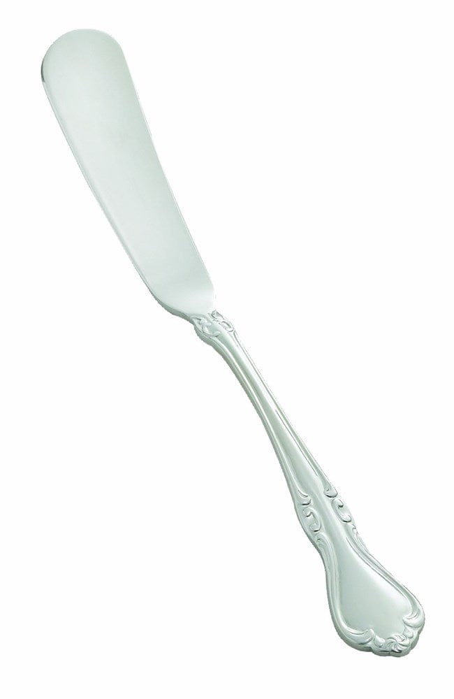 Winco Smallwares Dozen Winco 0039-12 Chantelle 18/8 Stainless Steel Butter Spreader Extra Heavy Weight Silver Finish | Denson CFE