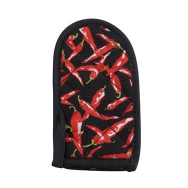 Winco Smallwares Dozen Winco HDH-6C Cotton Pan Handle Sleeve Chili Peppers Design Heat Resistant up to 250F 3-1/2 x 6-1/2 | Denson CFE