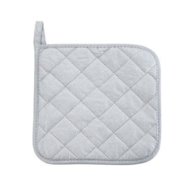 Winco Smallwares Dozen Winco PH-8S Silicone Coated Pot Holder 8 x 8 100 Percent Cotton Silver | Denson CFE