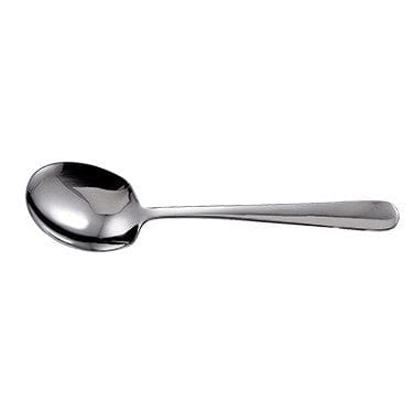 Winco Smallwares Dozen Winco SRS-2 Stainless Steel Serving Spoon Round Edge 8-5/8 Inch | Denson CFE