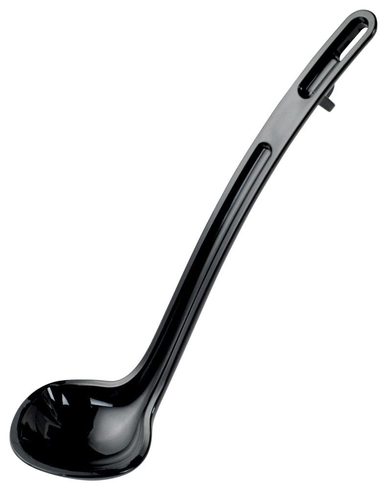 Winco Smallwares Each / Black Winco CVLD 8K Black Polycarbonate Serving Ladle 3/4 Ounce 8.5 Inch | Denson CFE