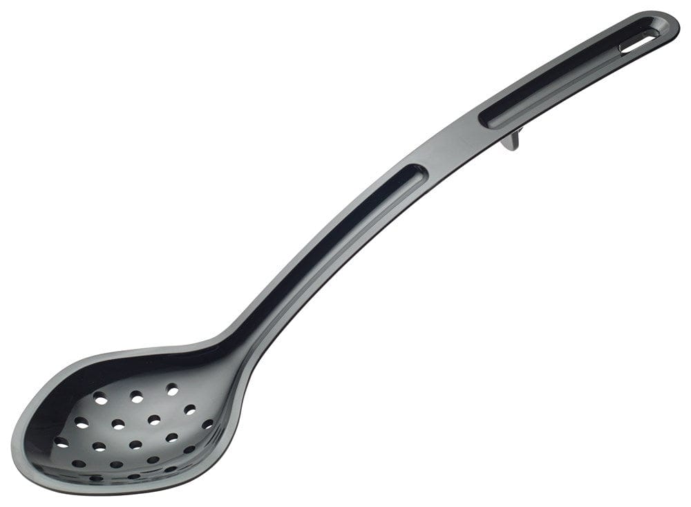 Winco Smallwares Each / Black Winco CVPS-13K Black Polycarbonate Perforated Serving Spoon 13 Inch | Denson CFE
