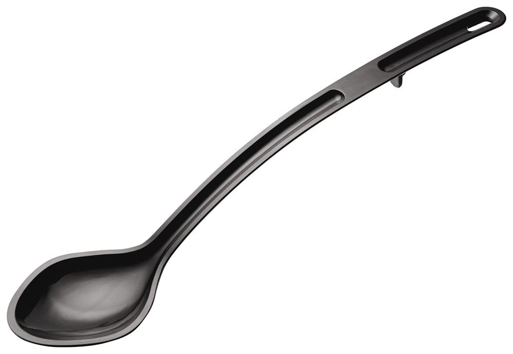 Winco Smallwares Each / Black Winco CVSS15K 15 Inch Solid Serving Spoon Durable Heat Resistant Black Plastic | Denson CFE