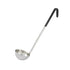 Winco Smallwares Each / Black Winco LDC-6 Stainless Steel Colour-Coded Ladle 6 Ounce with 15.5 Inch Handle | Denson CFE