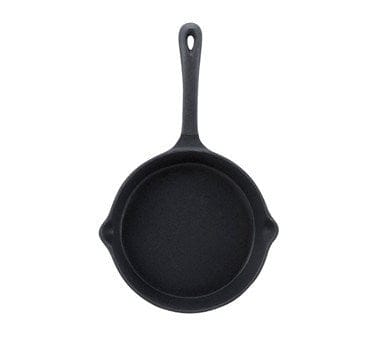 Winco Smallwares Each / Black Winco RSK-8 Cast Iron Skillet 8 Inch Black Enamel | Denson CFE