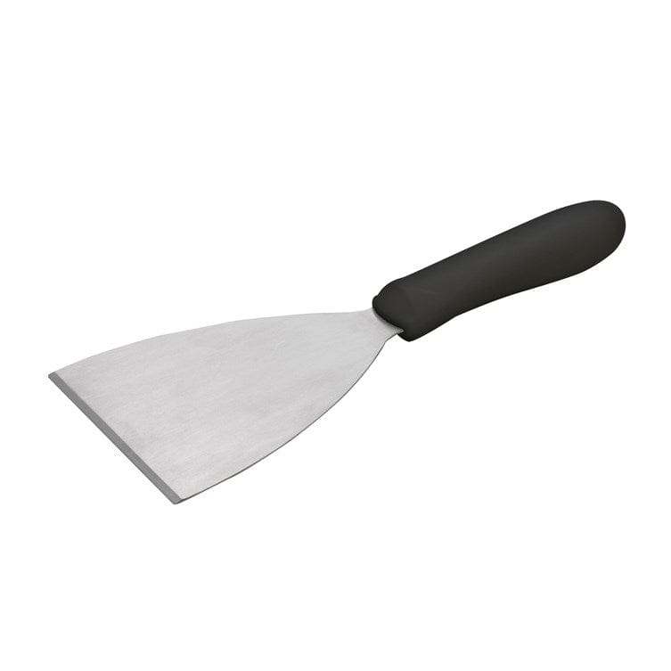 Winco Smallwares Each / Black Winco TKP-40 Scraper with Stainless Steel Blade and High Heat Polypropylene Handle | Denson CFE