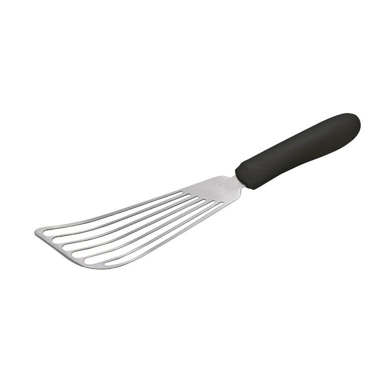 Winco Smallwares Each / Black Winco TKP-60 Fish Spatula with Stainless Steel Blade and High-Heat Handle | Denson CFE